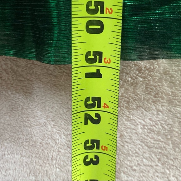 Pomander Place Lilith Dress-Emerald Green Crinkle Lurex-Women’s S & M-Formal-NEW - Picture 16 of 16